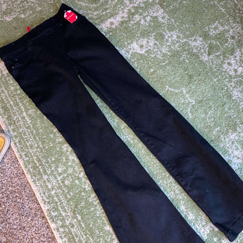 Spanx Sz M black flare leg